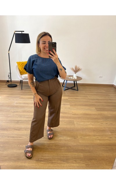 Pantaloni Denise Cacao